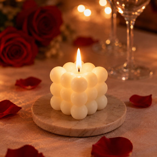 Aesthetic Bubble Cube Scented Candle