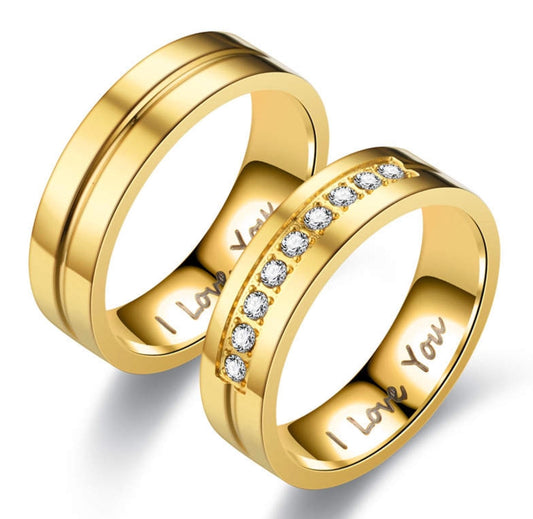 I Love You Couple Ring (Random Size)