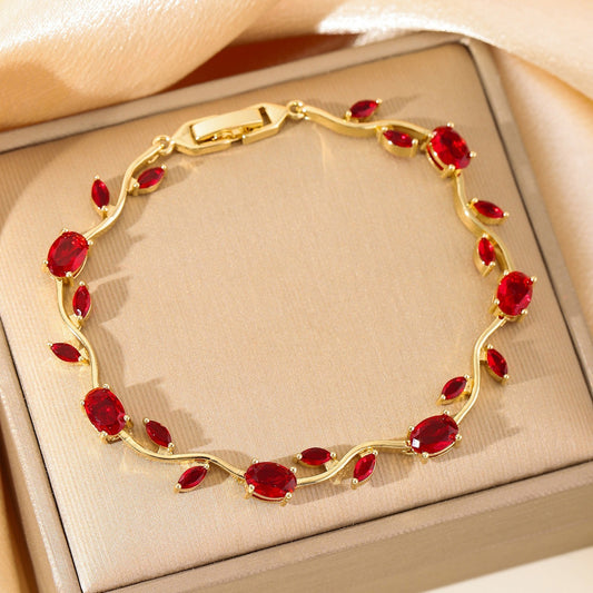 Rs. 599 Elegant Floral Link Lightweight Adjustable Tulip Bracelet