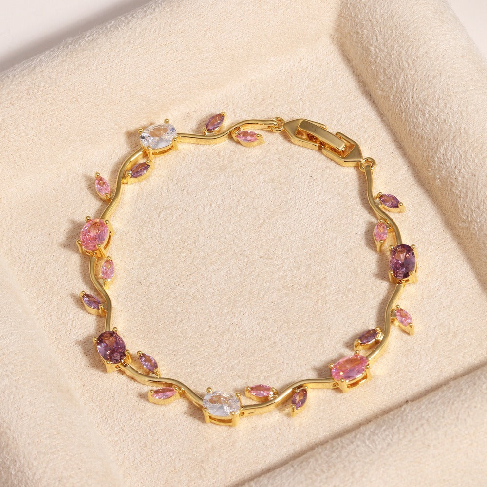 Rs. 499 Elegant Floral Link Lightweight Adjustable Tulip Bracelet