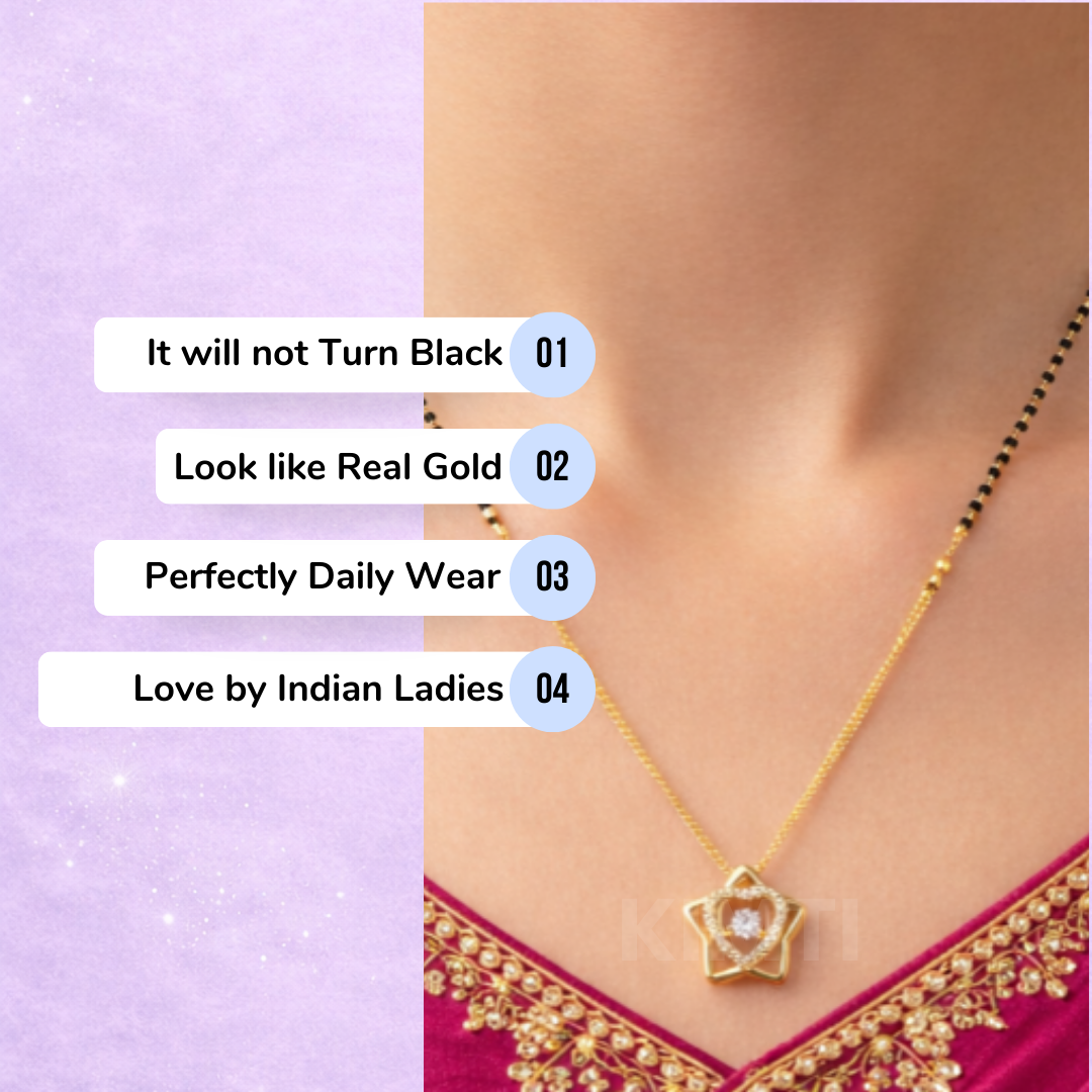 Elara Diamond Heart Star Necklace