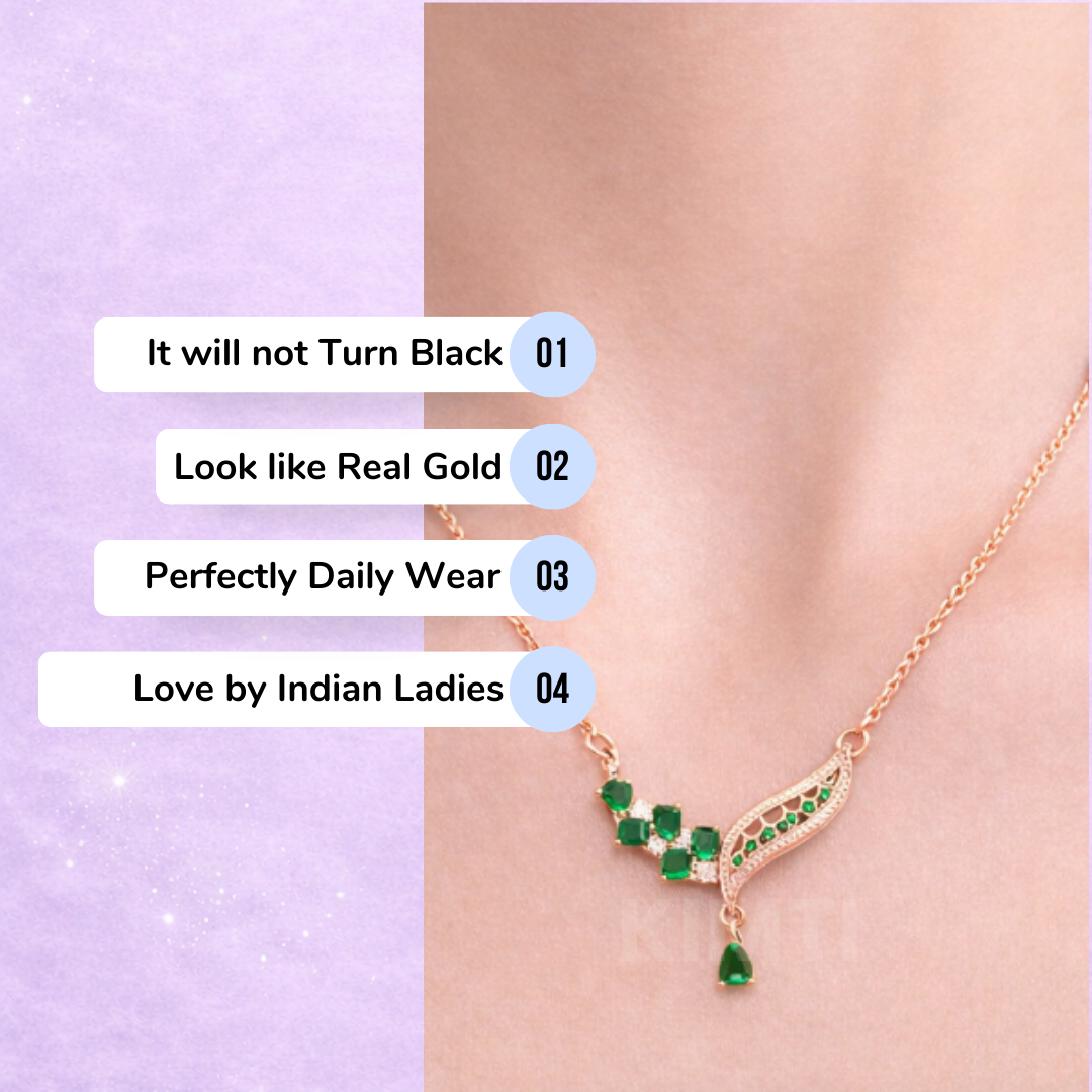 Zoya Emerald Charm Mangalsutra