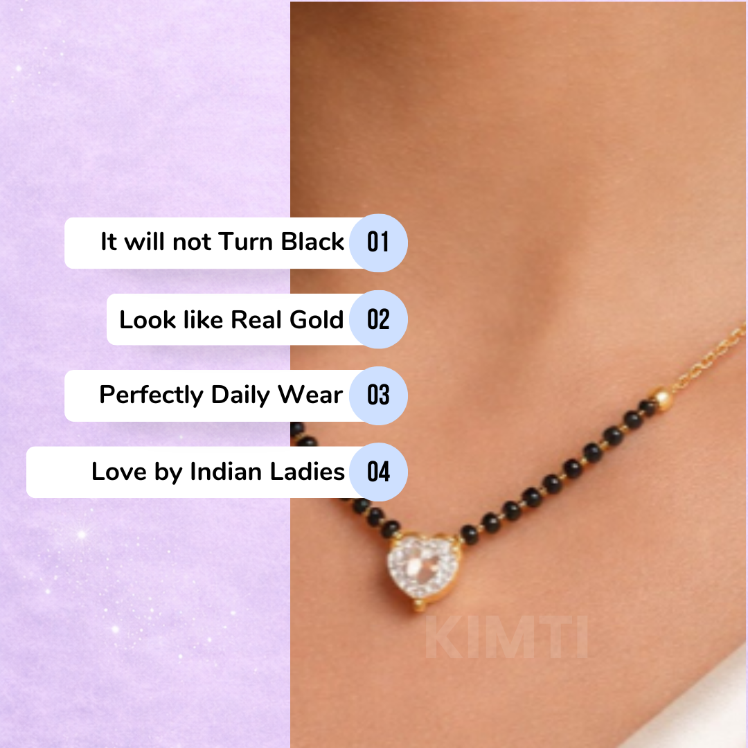 Saavi Tiny Heart Mangalsutra