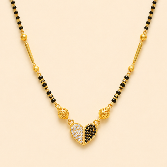 Dual Heart Sparkle Mangalsutra
