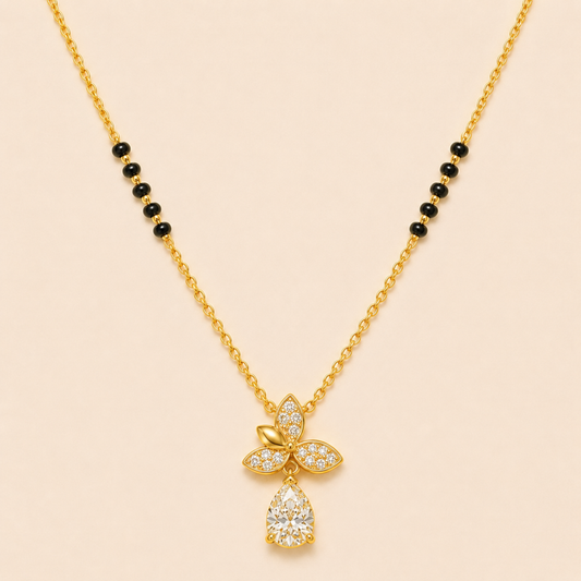 Elegant Flower Drop Mangalsutra