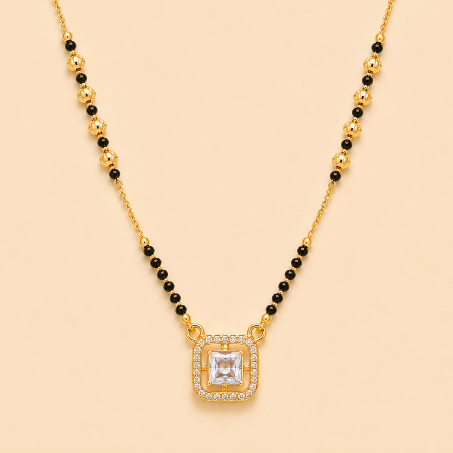 Diamond Frame Mangalsutra