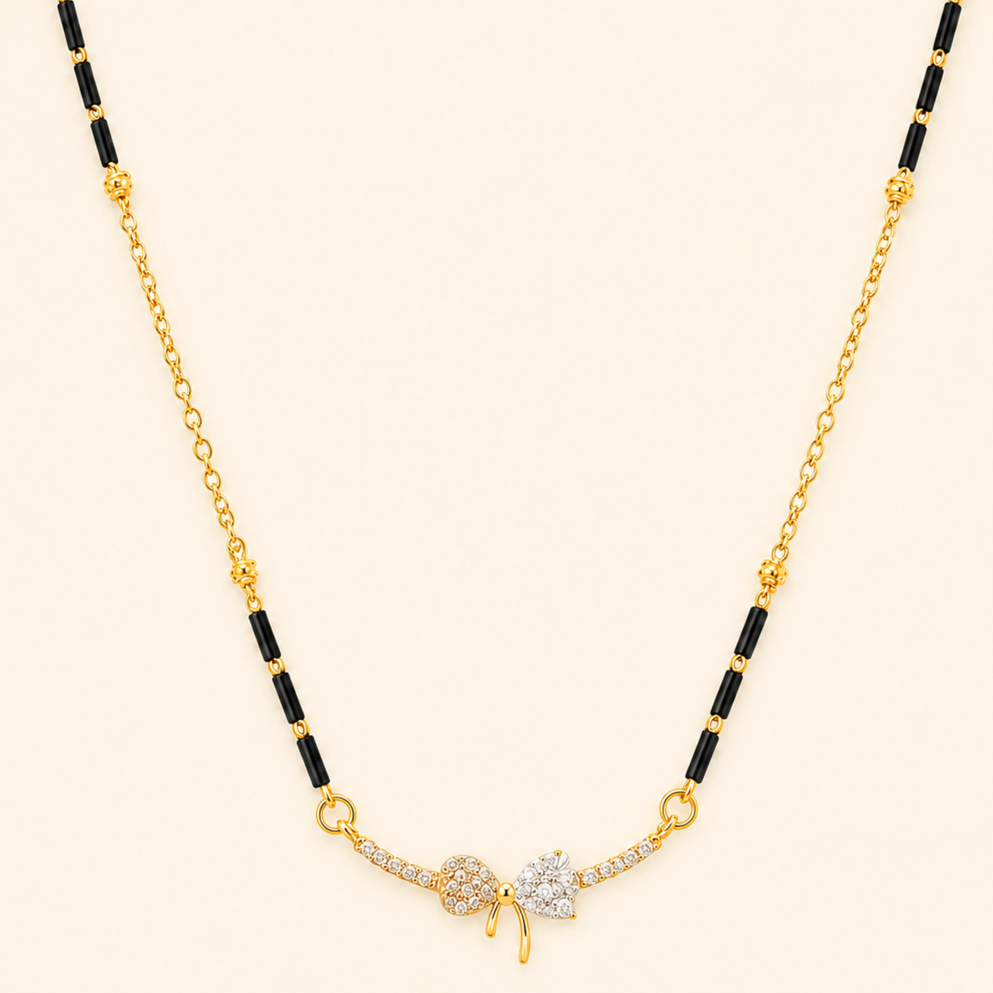 Crystal Bow Mangalsutra