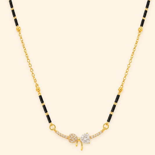 Crystal Bow Mangalsutra