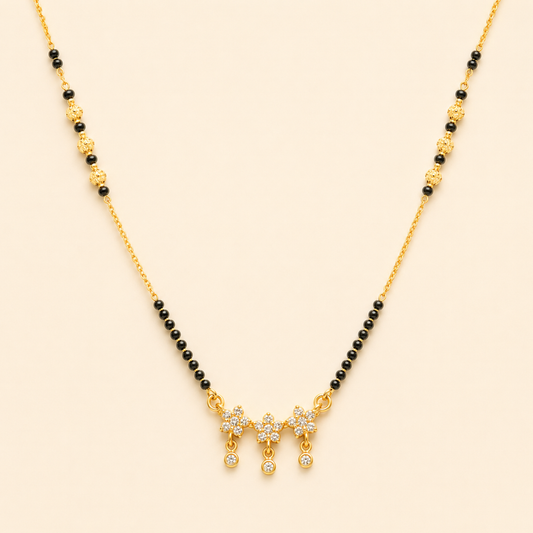 Floral Sparkle Mangalsutra