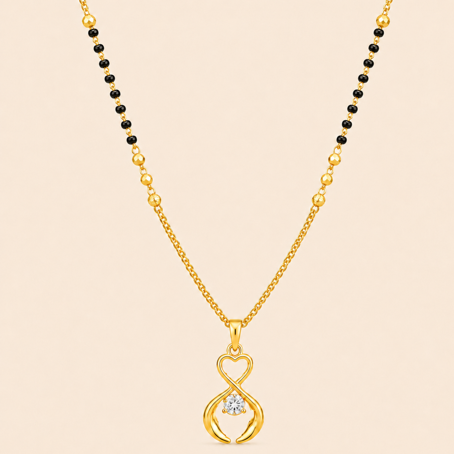 Diamond Infinity Heart Mangalsutra