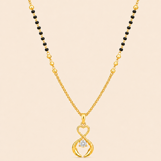 Diamond Infinity Heart Mangalsutra