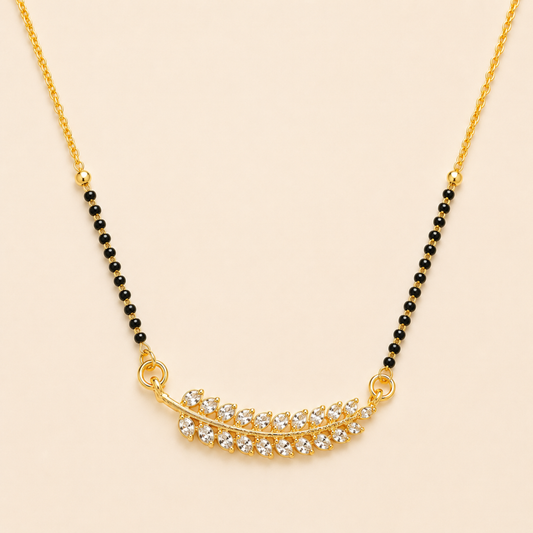 Diamond Leaf Mangalsutra