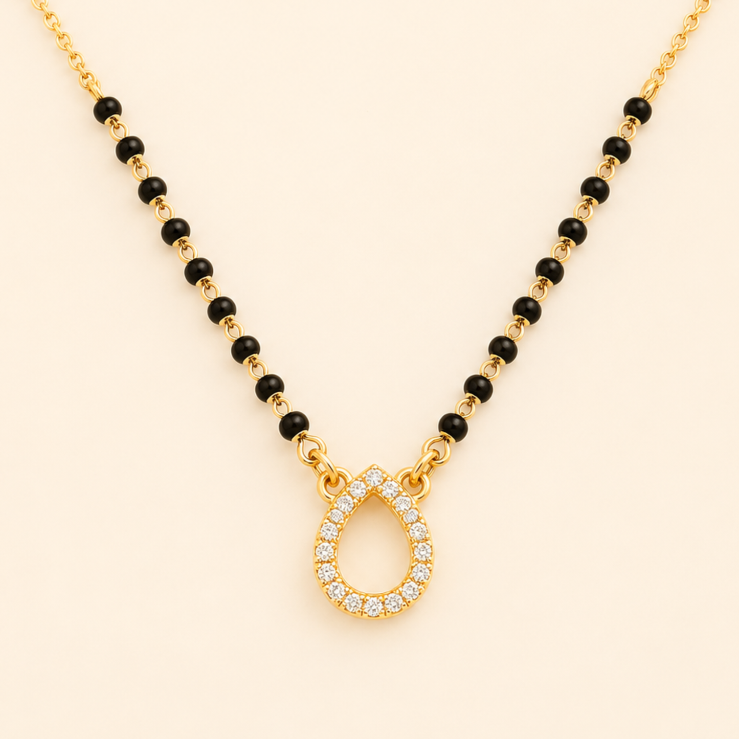Teardrop Diamond Mangalsutra