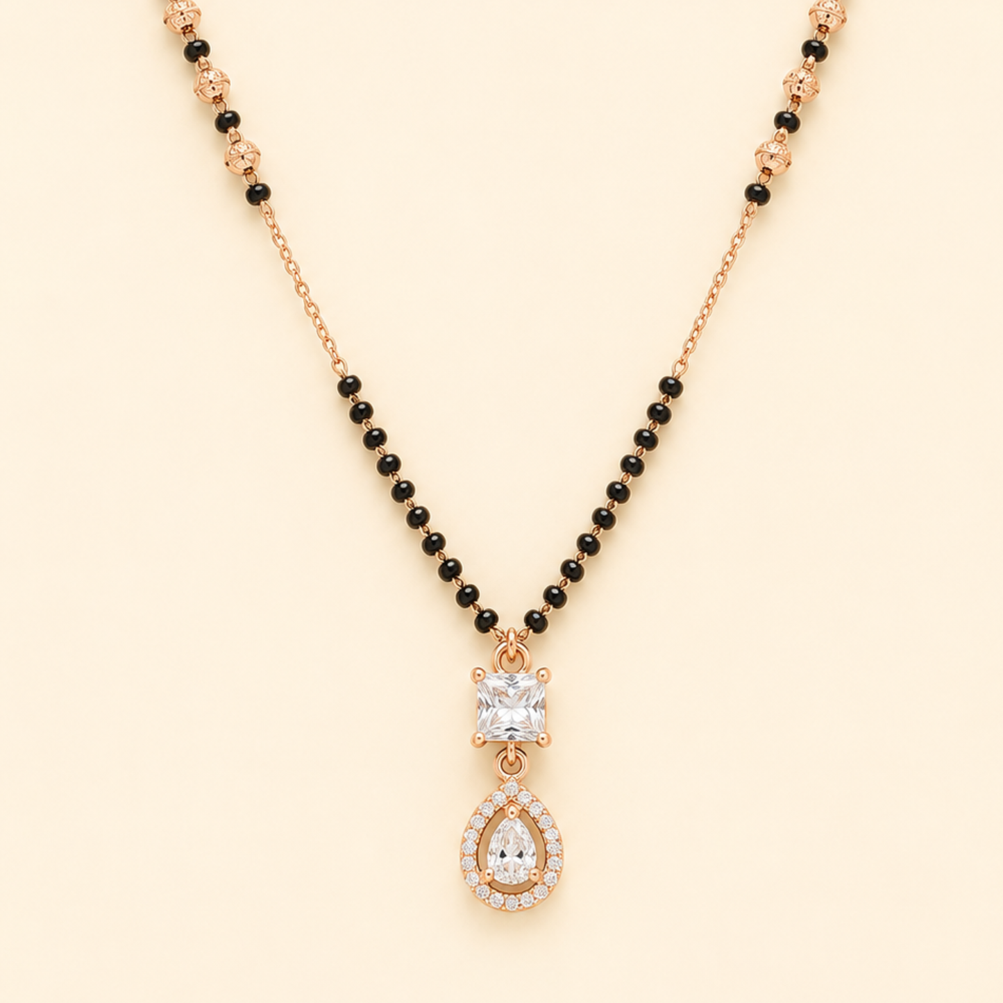 Dual Cut Diamond Mangalsutra