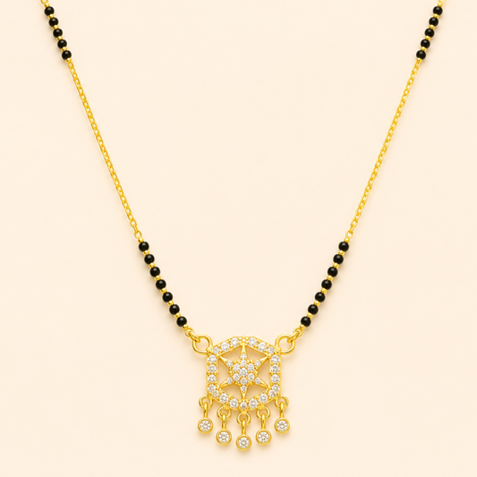 Star Charm Diamond Mangalsutra