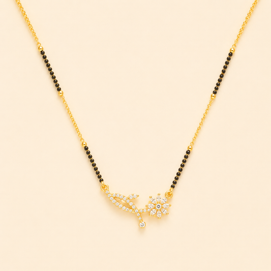 Floral Vine Diamond Mangalsutra