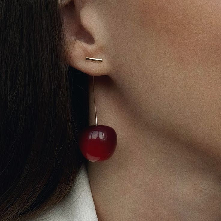 Cherry Blossom Red Earring