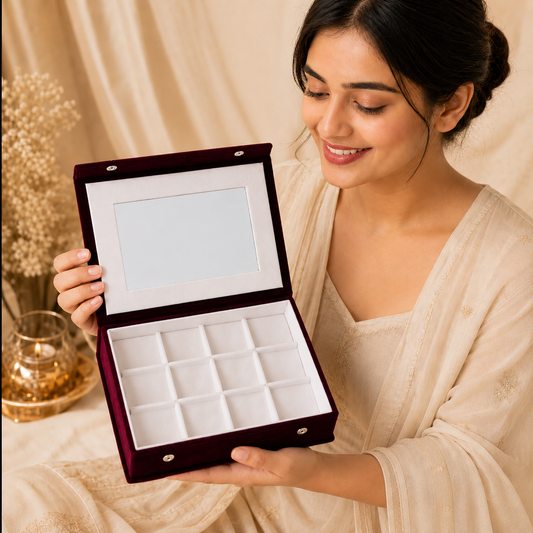 KIMTI Premium Velvet Jewelry Box