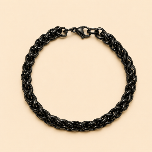 Men - Obsidian Chain Bracelet