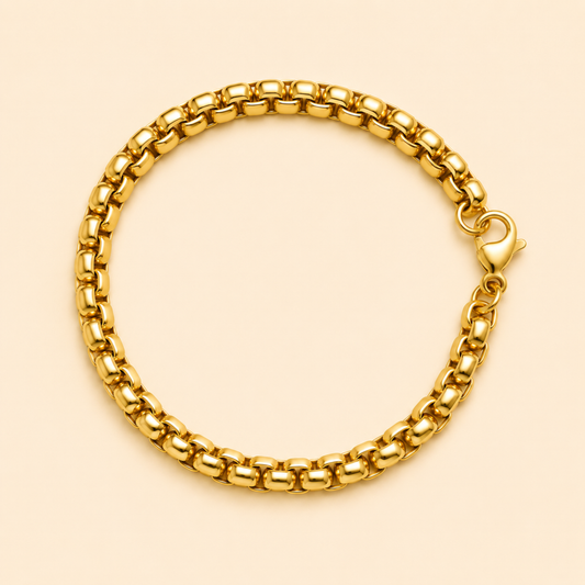 Men - 18K Gold Plated Aurelia Link Bracelet