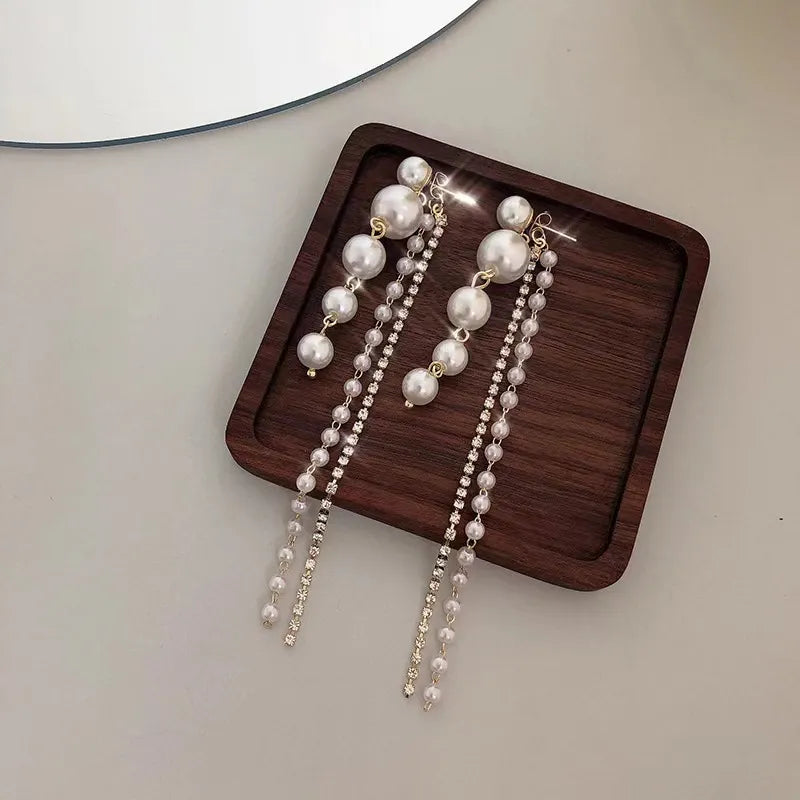 White Pearl Dangler Earring