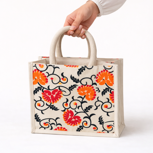 EcoCraft Geometric Tote Bag