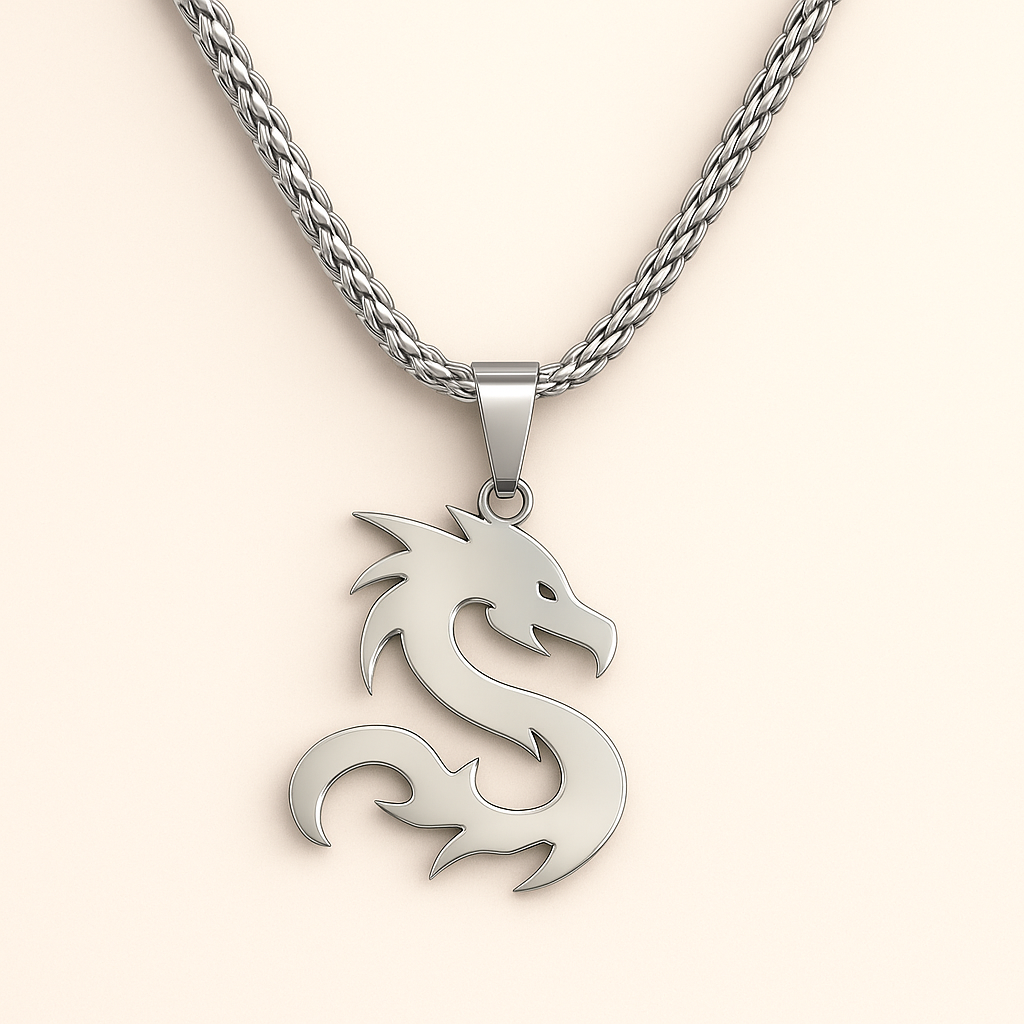 Dragon Pendant Stainless Steel Necklace