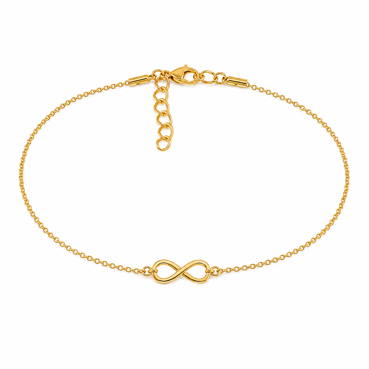 Gold Plated Infinite Love Anklet