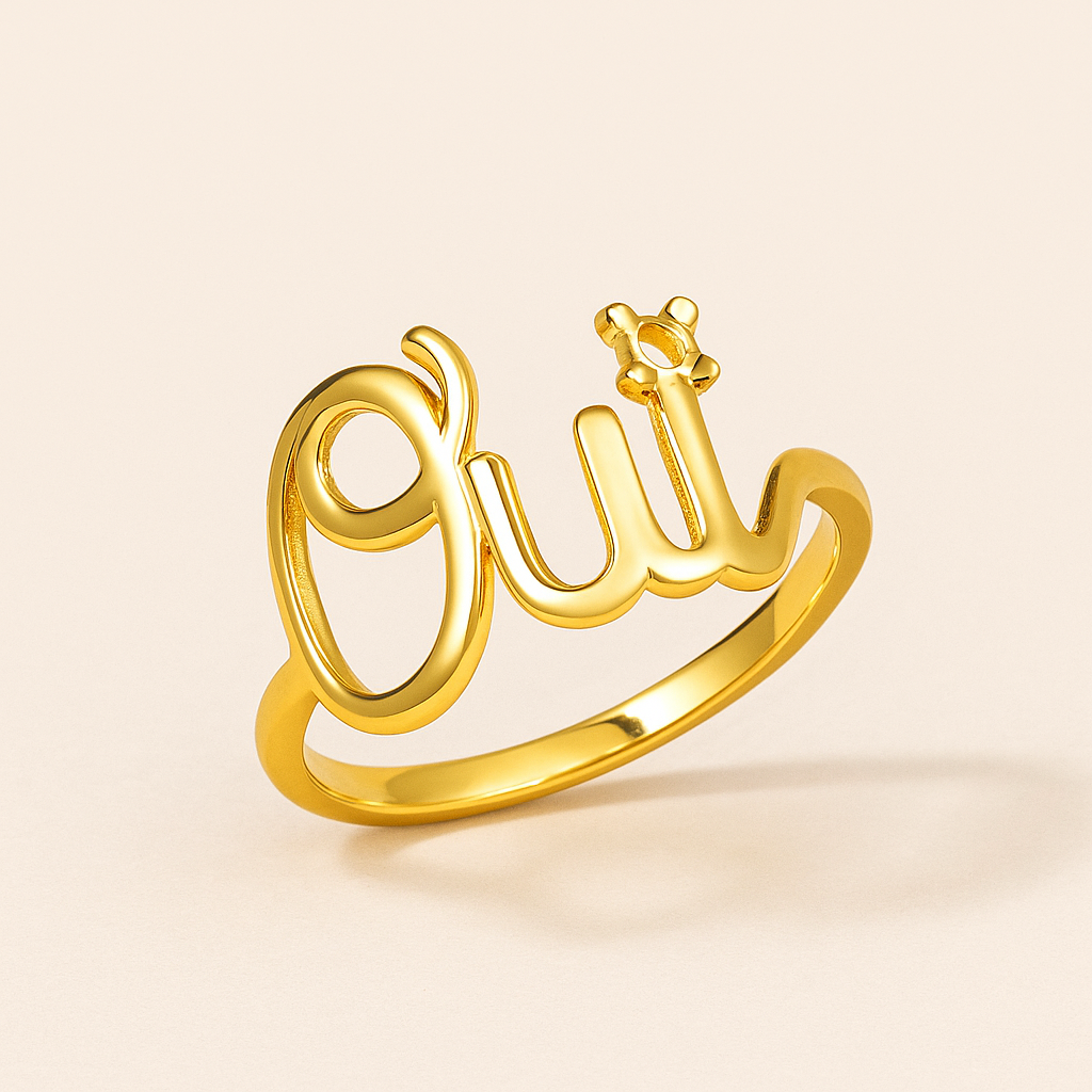 Oui Love 18K Gold Statement Ring