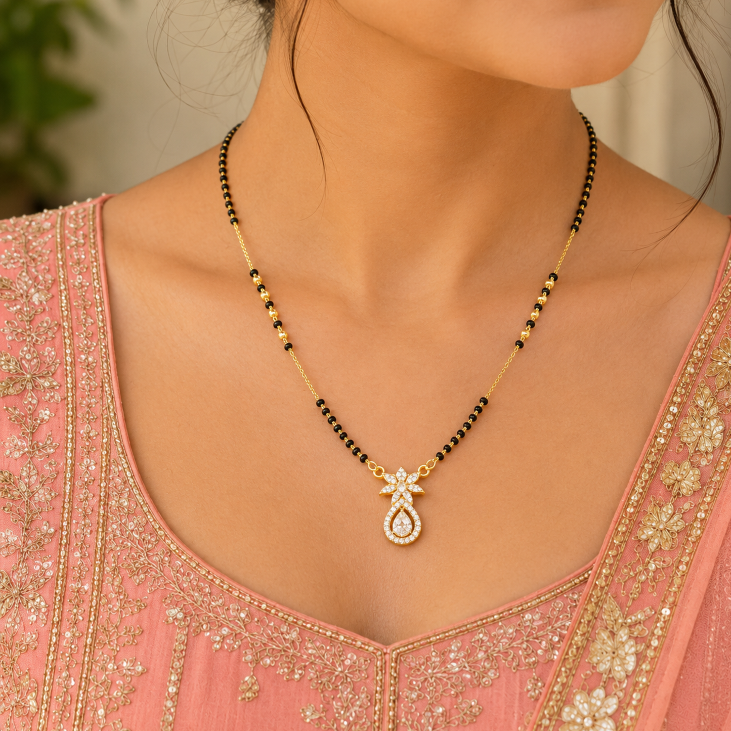 Aaradhya Blossom Drop Mangalsutra