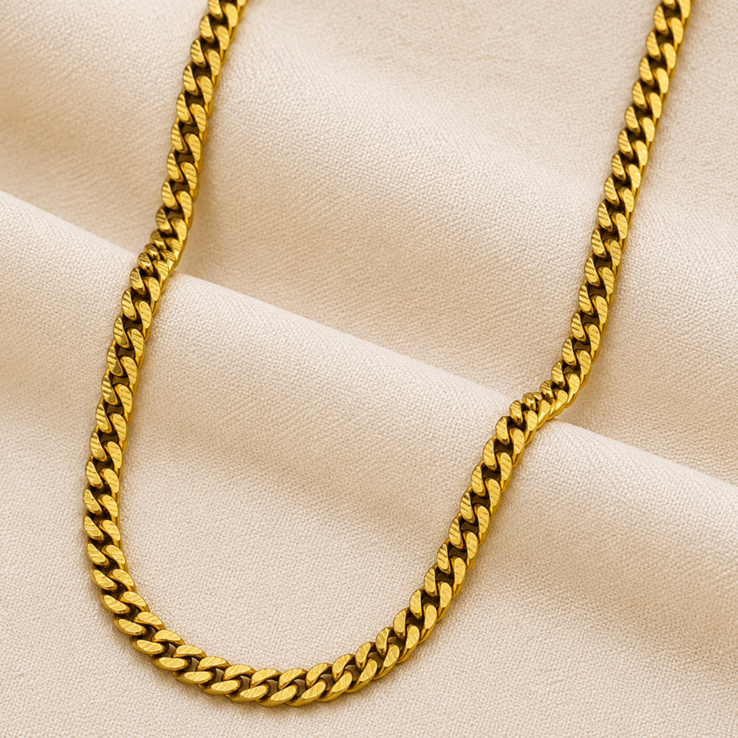 Men-18K Gold King's Weave Necklace