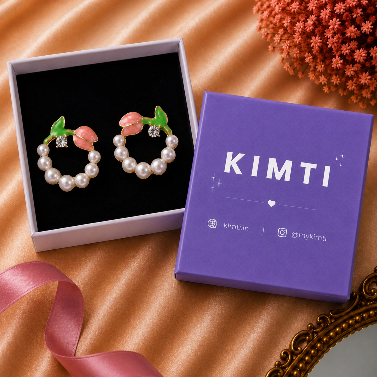 Rose Garden Pearl Earrings