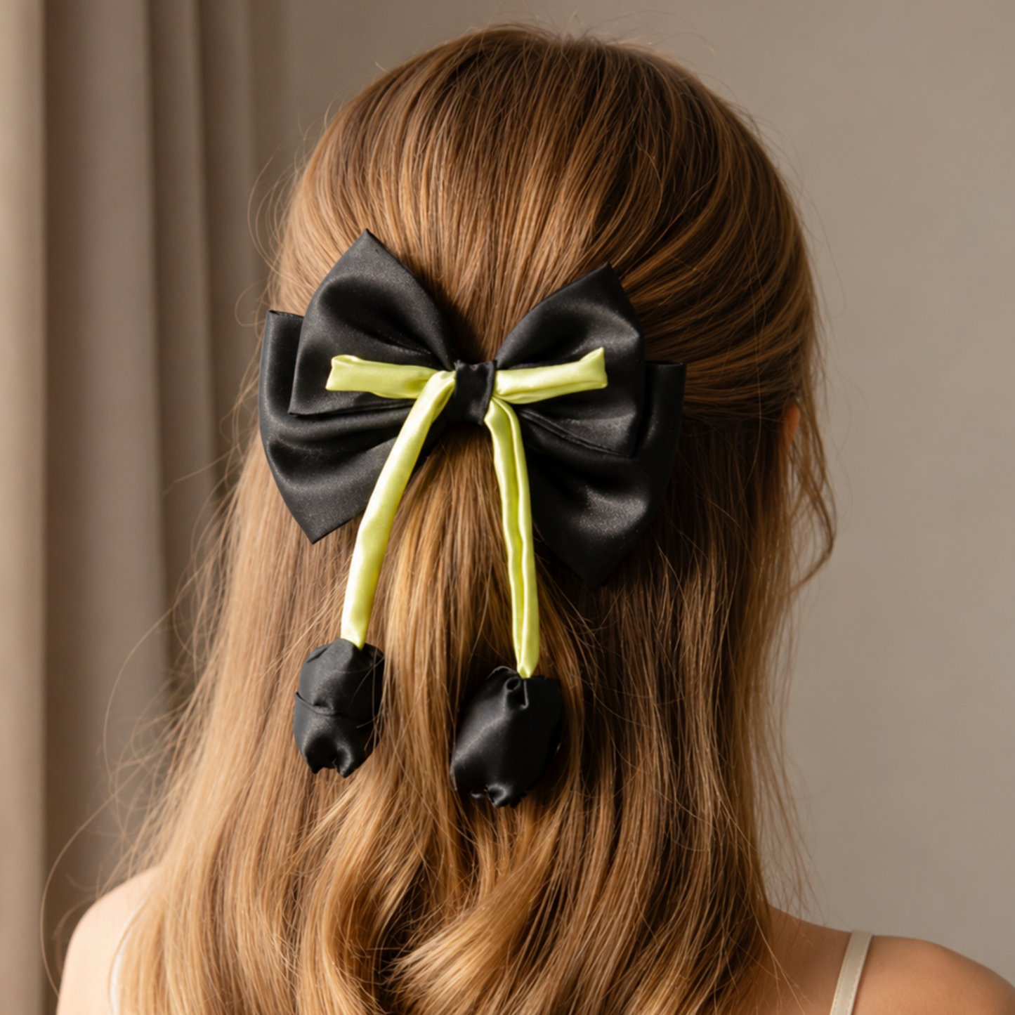 Handmade Tulip Bow Hair Clip for Girls