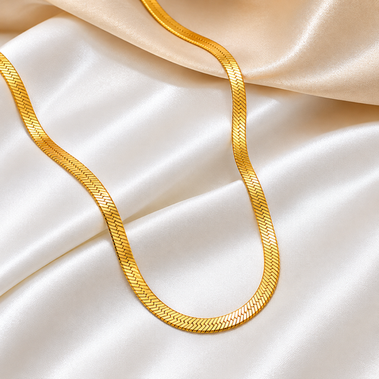 Men-18K Gold Imperial Herringbone Chain
