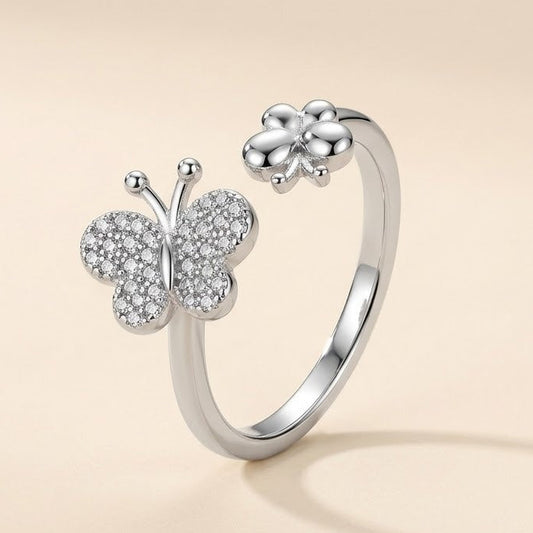Butterfly Blossom Spark Ring