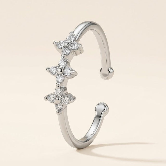 Trio Spark Flower Ring