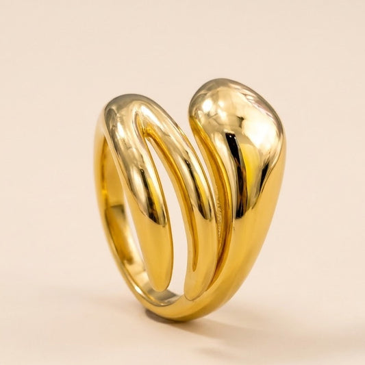18k Gold Plated Luna Embrace Ring