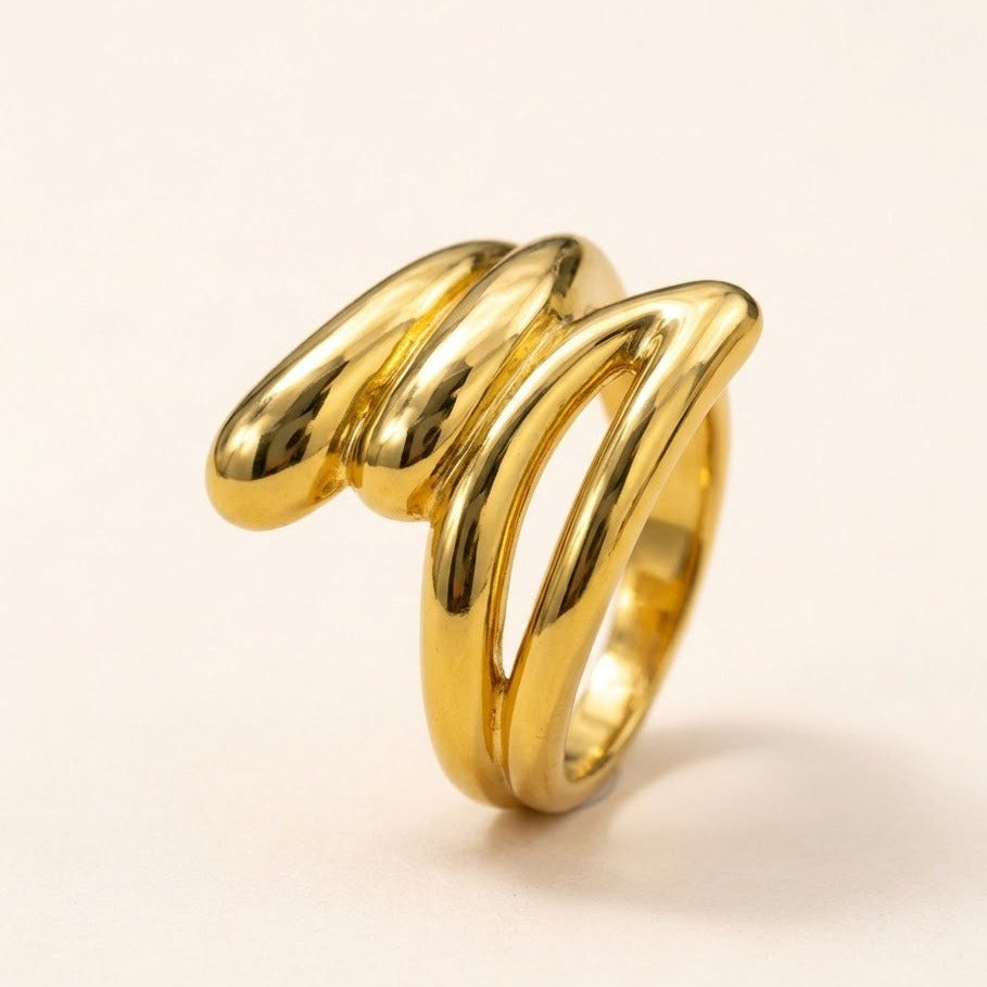 18k Gold Plated Ember Flow Ring