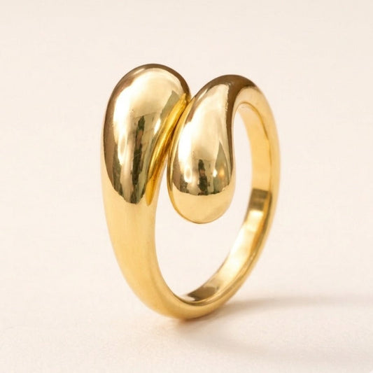 18k Gold Plated Ola Ring