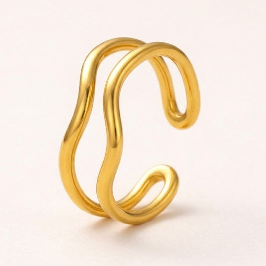 18k Gold Plated Modern Muse Ring