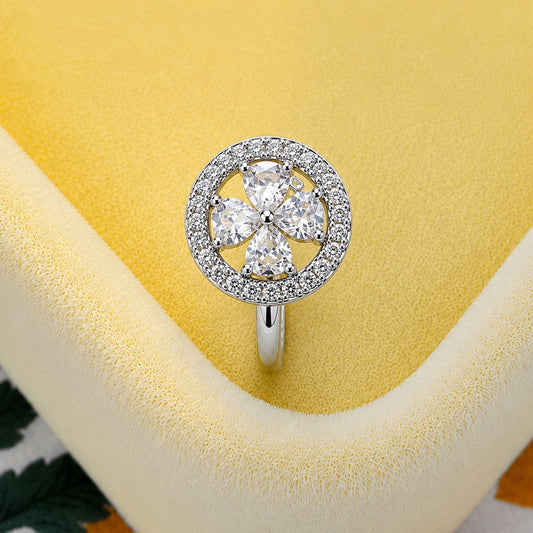 Anti-Tarnish Lucky Clover Ring