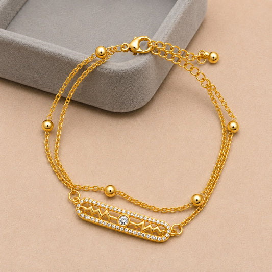 18K Gold Plated Golden Zodiac Charm Bracelet
