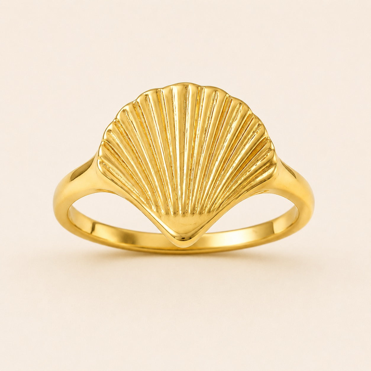 18K Gold Plated Aurelia Shell Ring