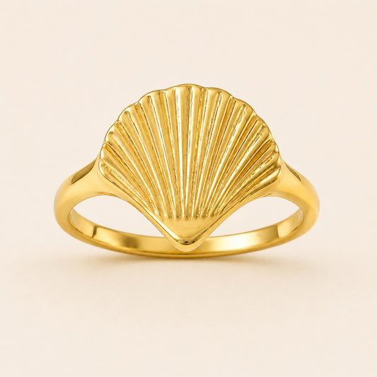 18K Gold Plated Aurelia Shell Ring