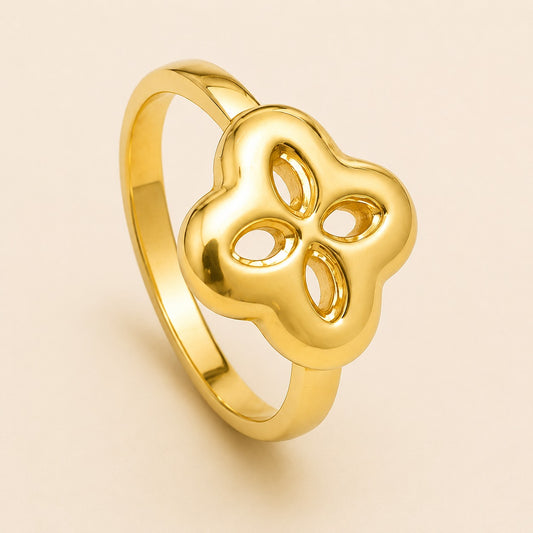 18K Gold Plated Flower Ring