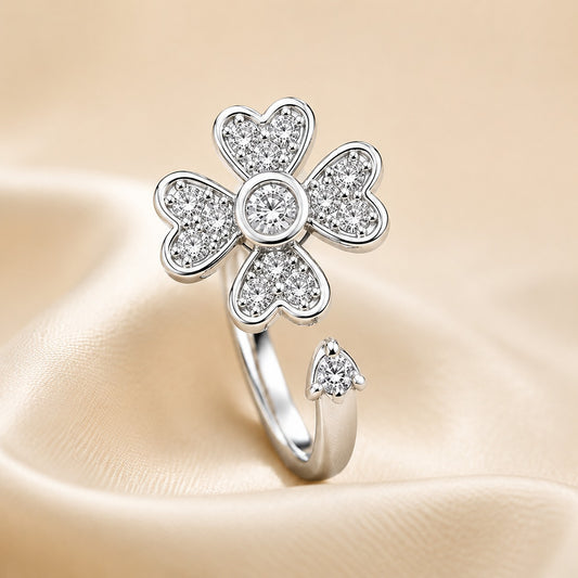 Dainty Blossom Sparkle Ring