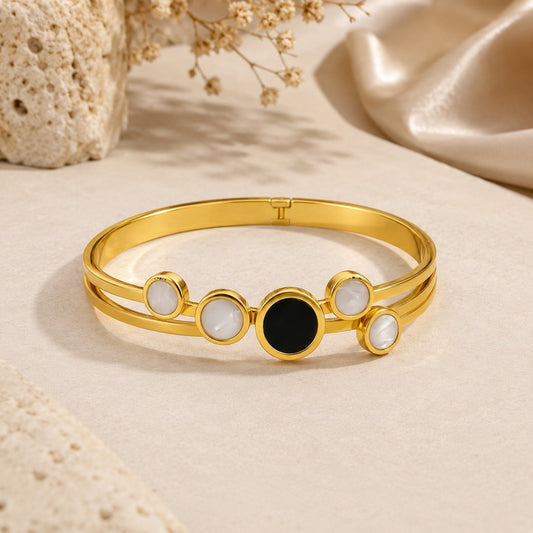 18K Gold Plated Elara Midnight Glow Bracelet