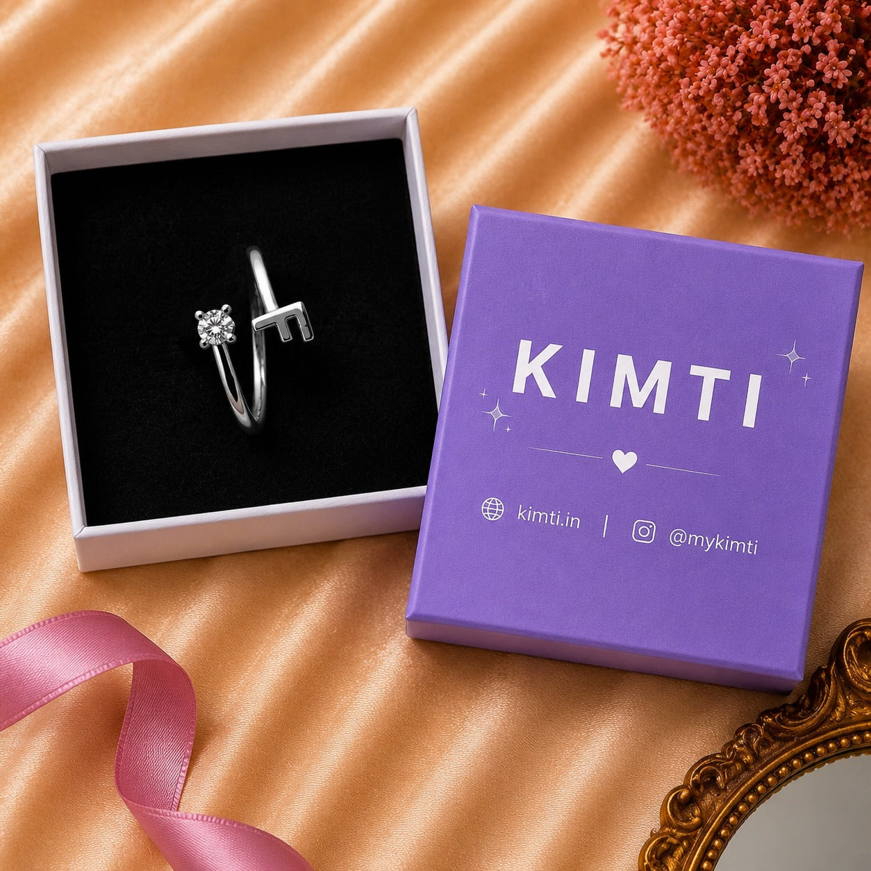 Premium F Monogram Adjustable Ring