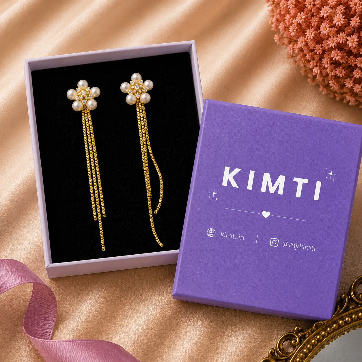 Luna Blossom Dangle Earrings