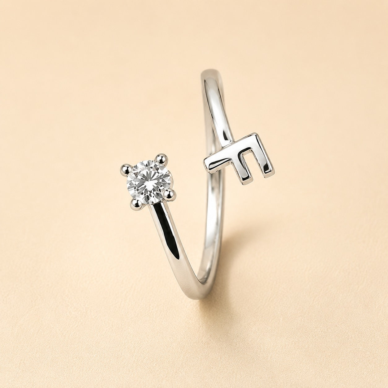 Premium F Monogram Adjustable Ring